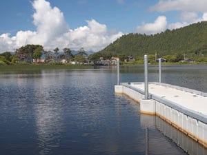 A scenic view of lake lytle.