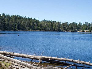 A scenic view of butterfield lake.