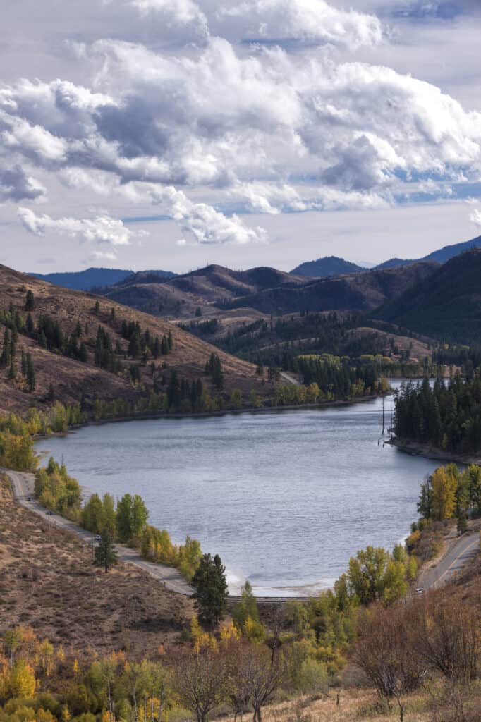 A view of Patterson Lake near Winthrop, Washington in Okanogan County.