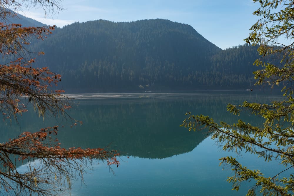 Scenic photo of Baker Lake in North Cascades area of Washington state