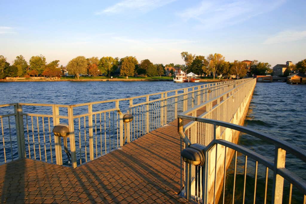 Scenic shot on Lake Skaneateles, in New York's Finger Lakes region.