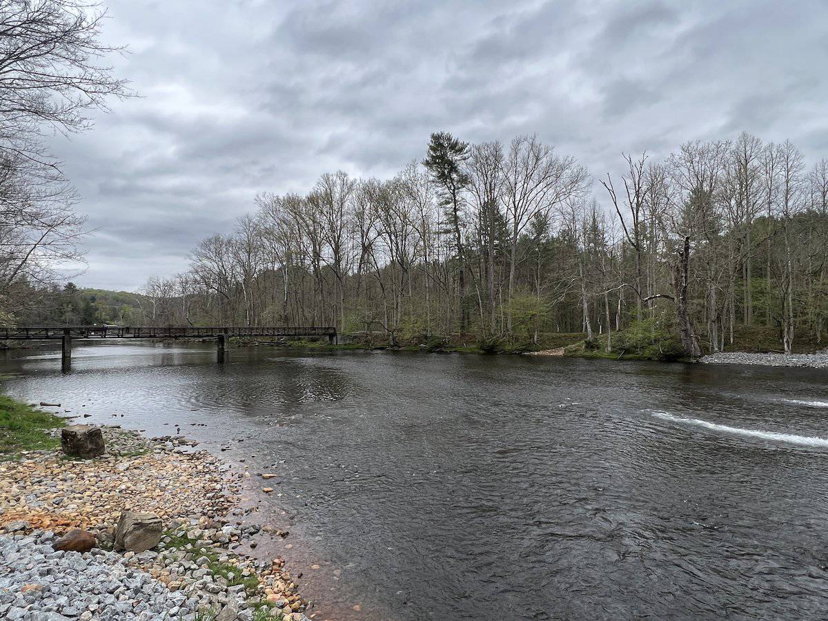 The South Holston River below South Holston Lake, one of the better trout fishing spots on the river.