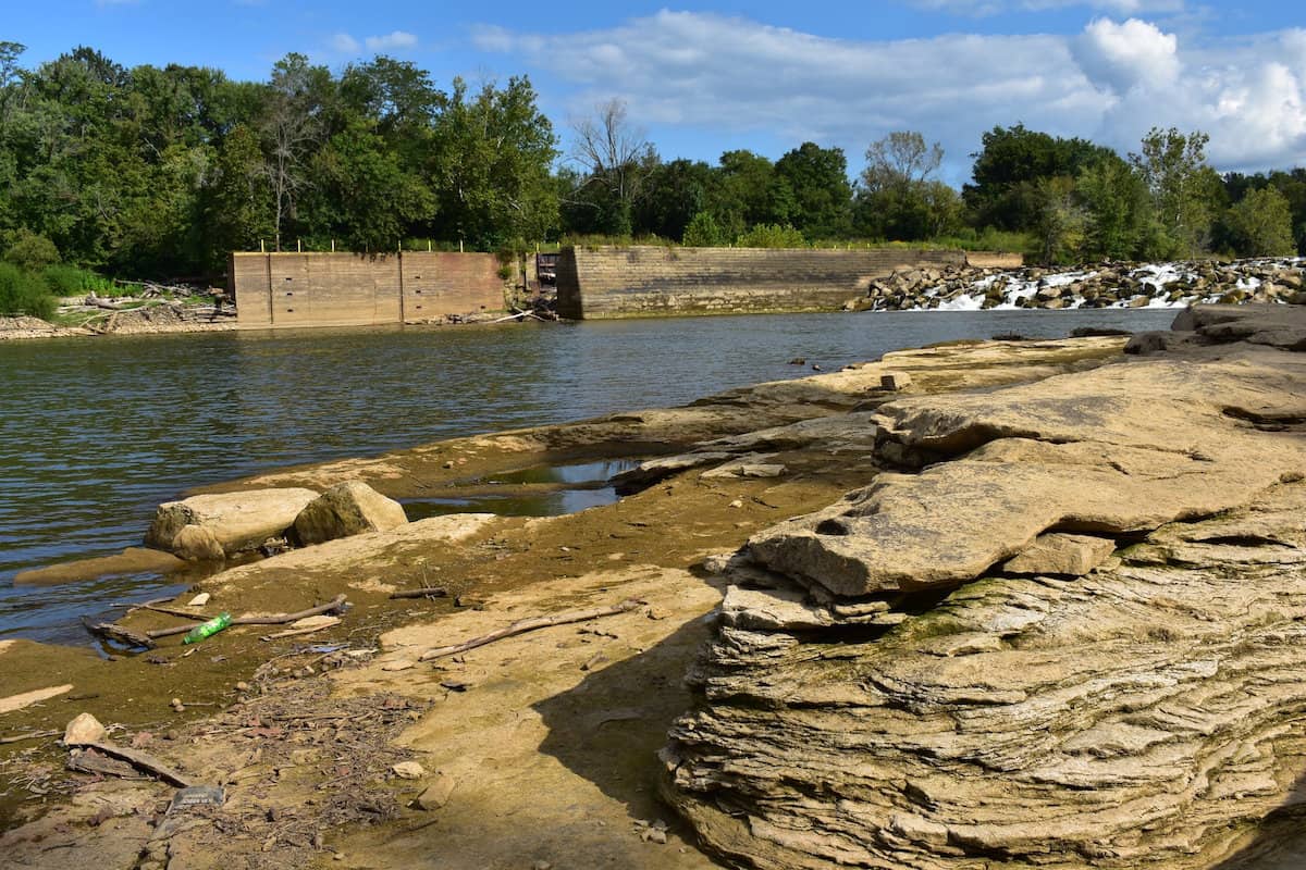 Rocky banks and pools provide great smallmouth bass habitat on Kentucky's Green River.